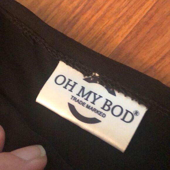 NWT Oh My Bod Little black dress travel dress best cut a line with bell sleeve s - Picture 4 of 5